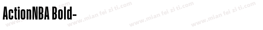 ActionNBA Bold字体转换